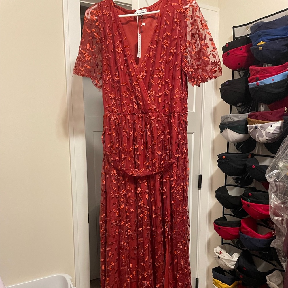 Brand New Baltic Born Marseille Embossed Maxi Dress